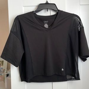 Mesh, cropped workout top. Dri-Fit material, size M.